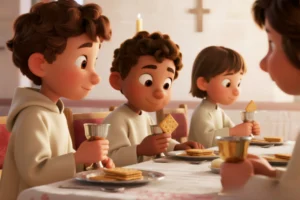 Desenhos Bíblicos para Celebração da Ceia do Senhor com Crianças