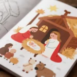 Desenhos Bíblicos para Colorir no Natal Infantil Cristão