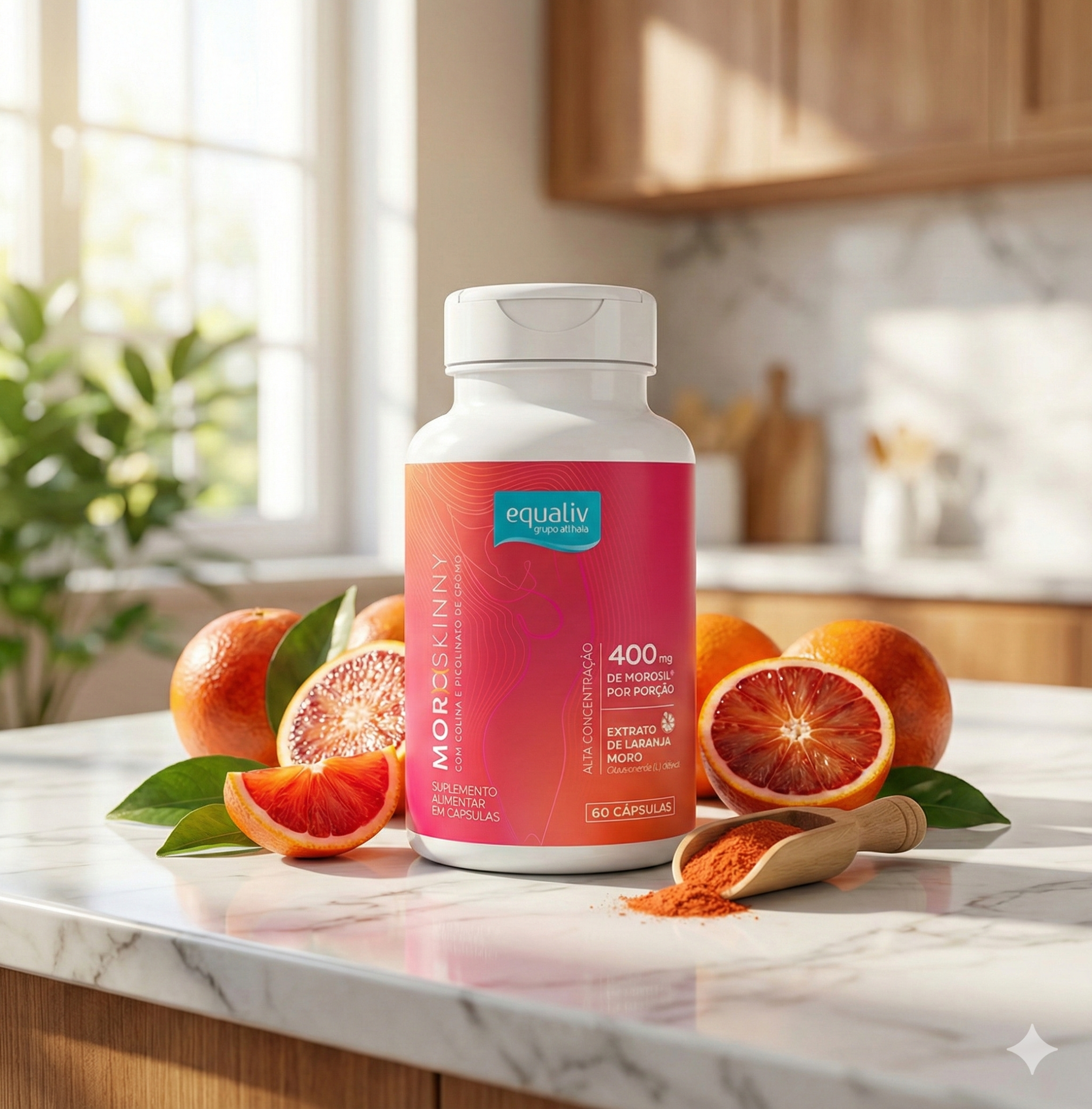 SUPLEMENTO EMAGRECEDOR MORO SKINNY (age na queima da gordura abdominal)60 capsulas