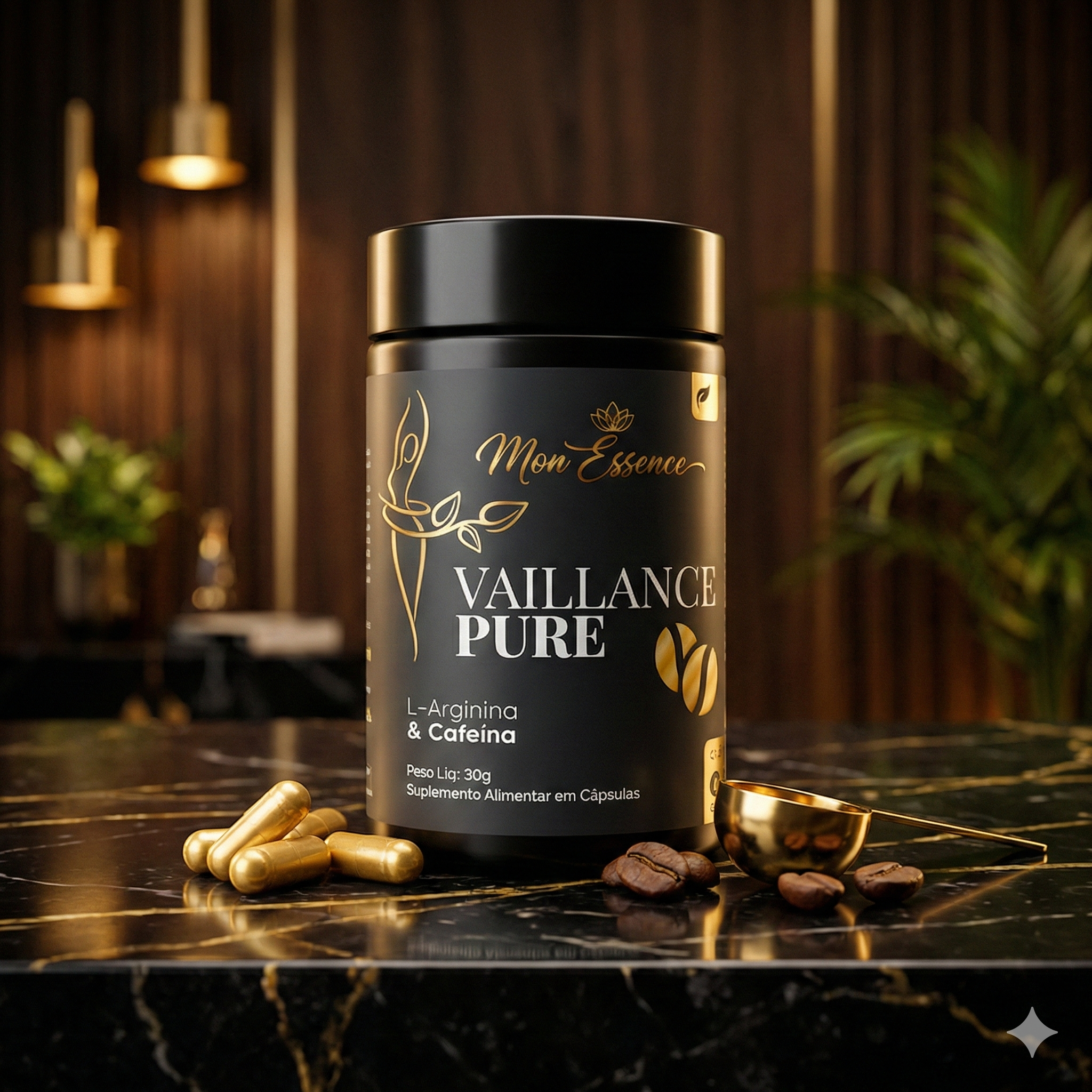 Vaillance Pure L-Arginina + Cafeína Energia e Foco para o Seu Dia (2)